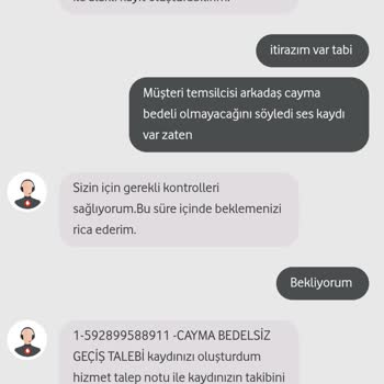 Vodafone Müşteri Hizmetleri Ve Cayma Bedeli