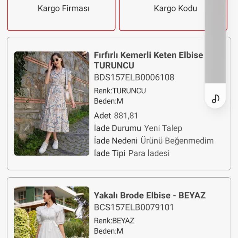 @Deniz Butik Şikayet Ürün İadesi