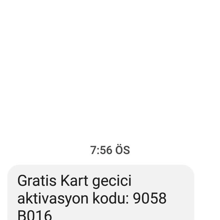 Bilgim Dışında Gratis Kart Aktivasyonu!