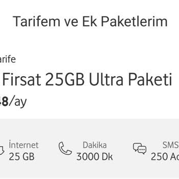 Vodafone Fahiş Tarife Fiyatlandırması