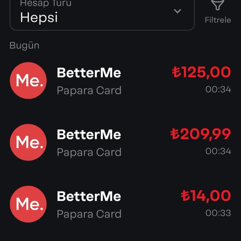Talep Edilenden Fazla Para Çekildi Ve "Betterme" İade İstiyorum