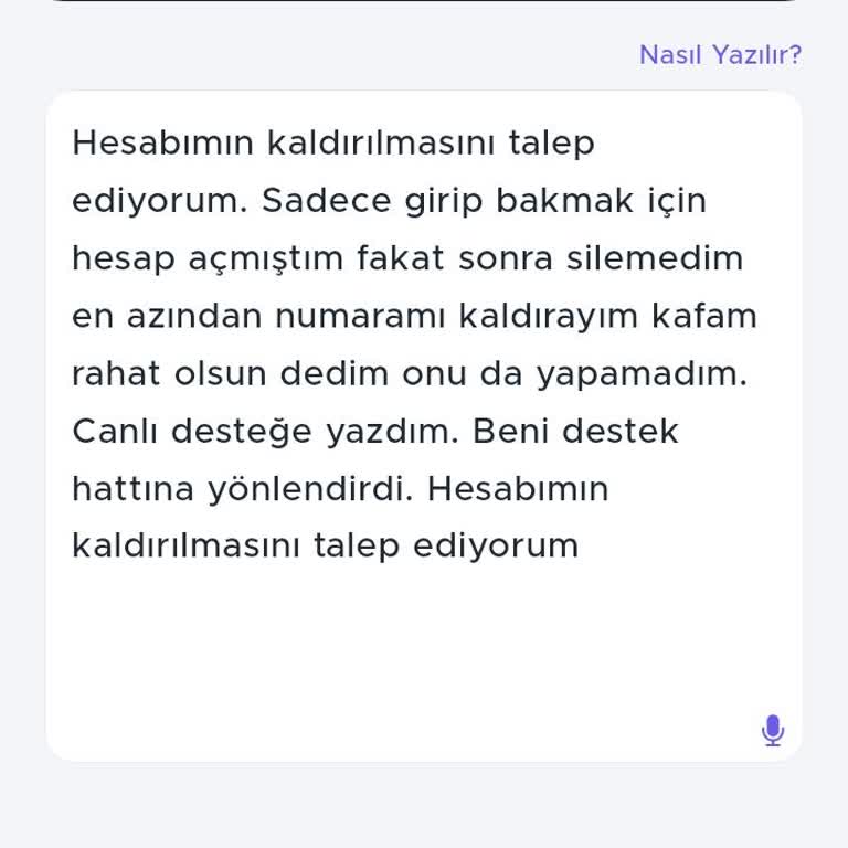 Betkom Hesabımın Kapatılmasını İstiyorum