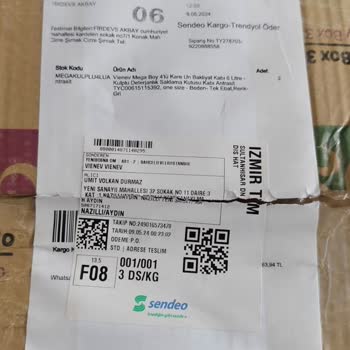 Trendyol Vienev Firması Tarafından Yanlış Gönderilen Ürün
