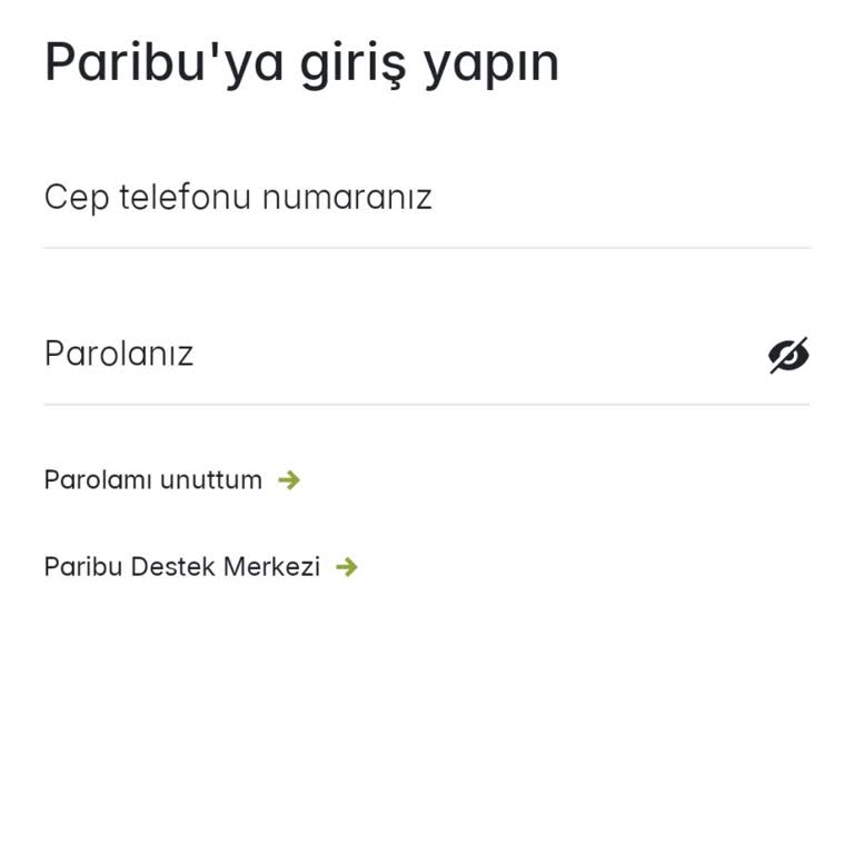 Paribu Şifrem Ve E Posta Unuttum