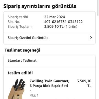 Zwilling Bıçakları Hemen Paslanıyor!