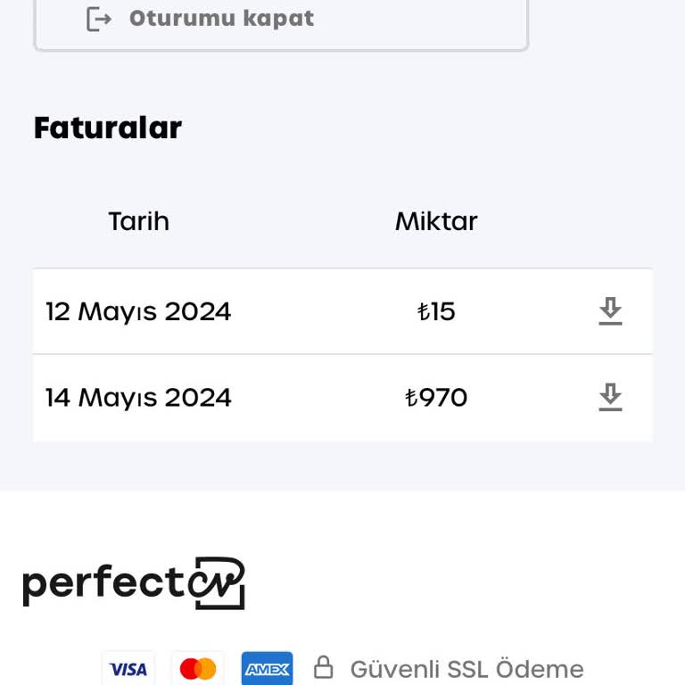 Perfect CV (perfect-cv.com) PERFECT-CV Bilgim Dışında Para