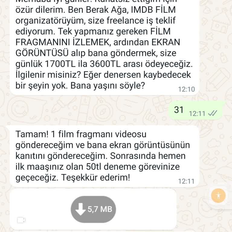 WhatsApp Mesajıyla Başlayan Güvenlik Endişem