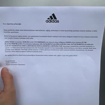 Adidas Spor Ayakkabı Yırtıldı