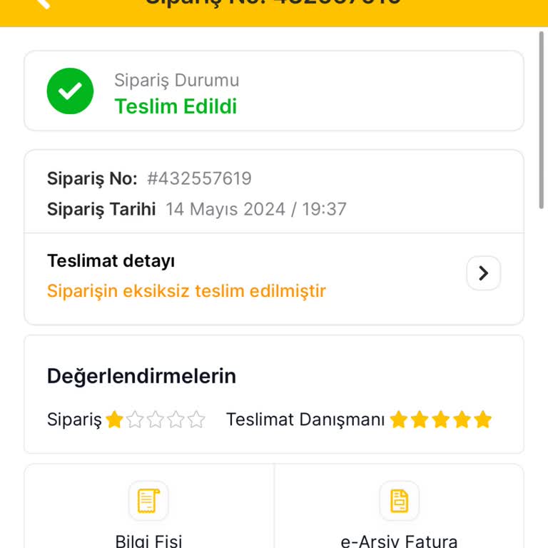 Migros Hemen Eksik Ürün İadesi Yapmıyor