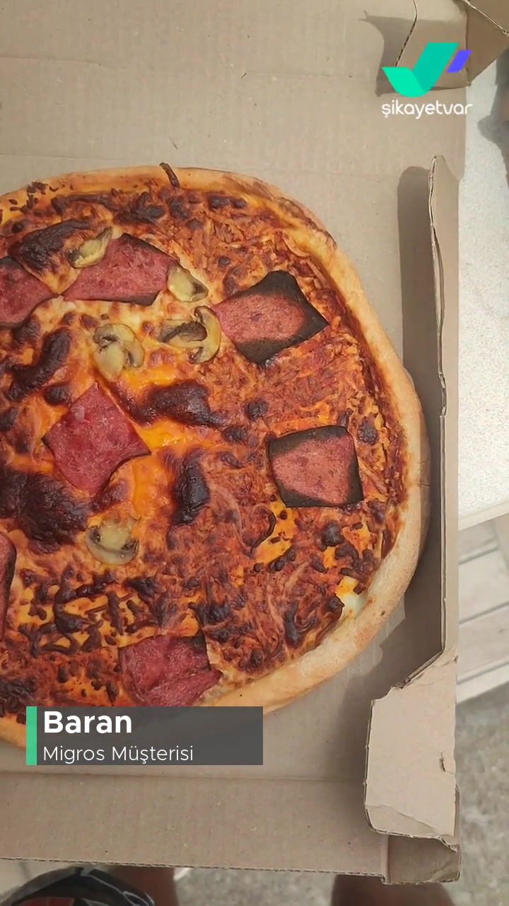 Migros Saat 13.10'da Aldım 3 Pizza. Pizzayı Yakmışlar Ve Kesmemişler! videonun kapak resmi