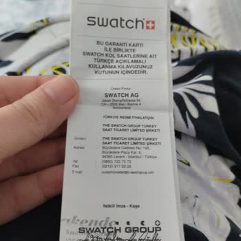 Swatch Müşteri Ürününe Zarar Verip Arkasında Durmadı!