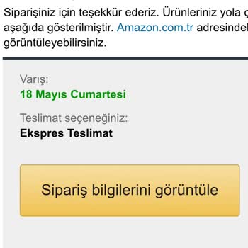Amazon Ertesi Gün Teslim Edememe...