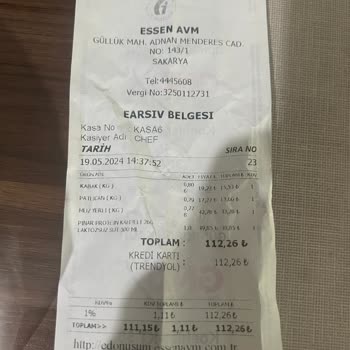 Essen Market Çürük Ürün Gönderimi