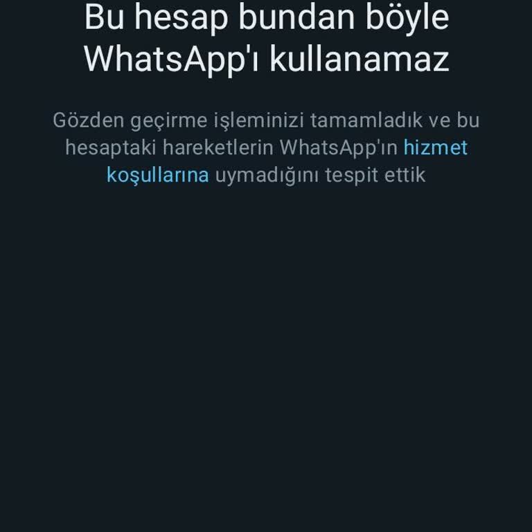 WhatsApp Ban Yedim WhatsApp