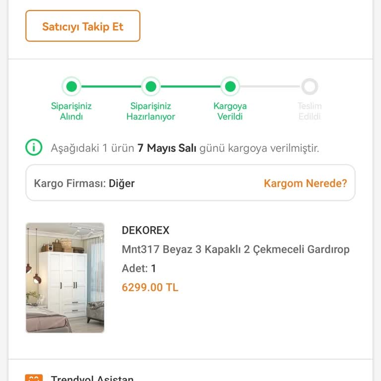 Trendyol Ve Dekorex Kargo Ulaşmıyor. Sıfır İlgi