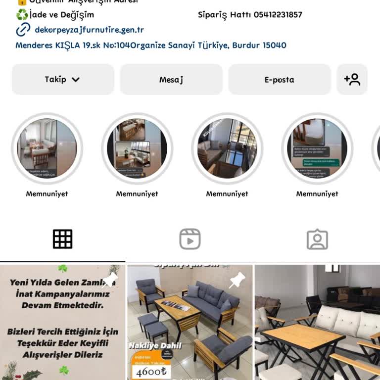 Dekorpeyzajfurniture Sipariş Sonrası İletişim Sorunu Ve Mağduriyet!
