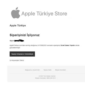 Appleturkiye.com Para İadesi Yapmıyor