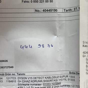 Dyson V15 Şarjlı Süpürge Pil Sorunu