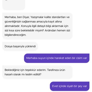 Getir Kuzeyden Su Yabancı Madde Çıktı