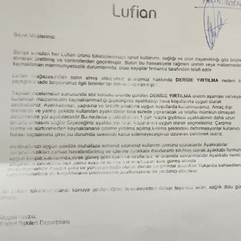 Lufian 2 Ay İçin Kullan At Ayakkabı Yapmış.