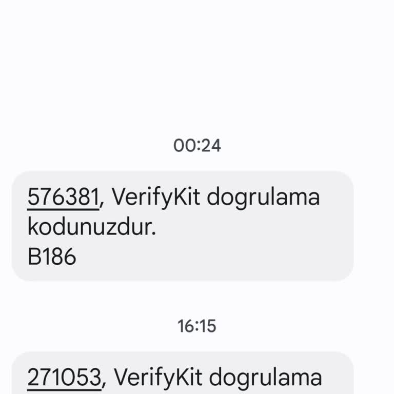 Verifykit Doğrulama Kodu Geliyor