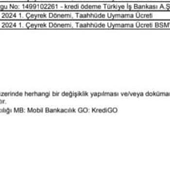 QNB Finansbank - Kredi İçin Haksız Yere Para Çekmesi