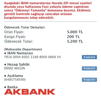 Sahibinden Online Alışverişte Güven Sorunu