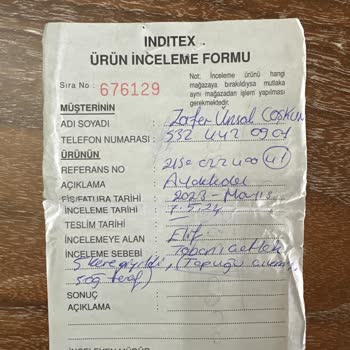 Sorumluluk Üstlenmeyen Massimo Dutti Akmerkez Şubesi