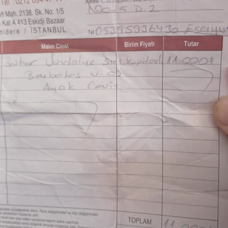 Tuzluca Halı Şikayet Konulu Mesaj