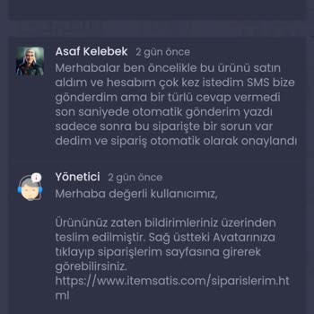 İtemSatış Ürün Teslimatı Ve Destek Hizmetleriyle İlgili Yaşadığım Sorunlar