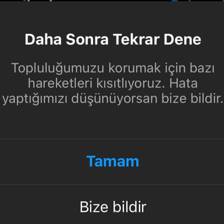 Instagram Reels Videosu Kısıtlama Sorunu