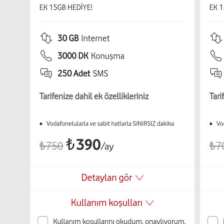 Vodafone Yüksek Fiyatlı Paket Dayatması