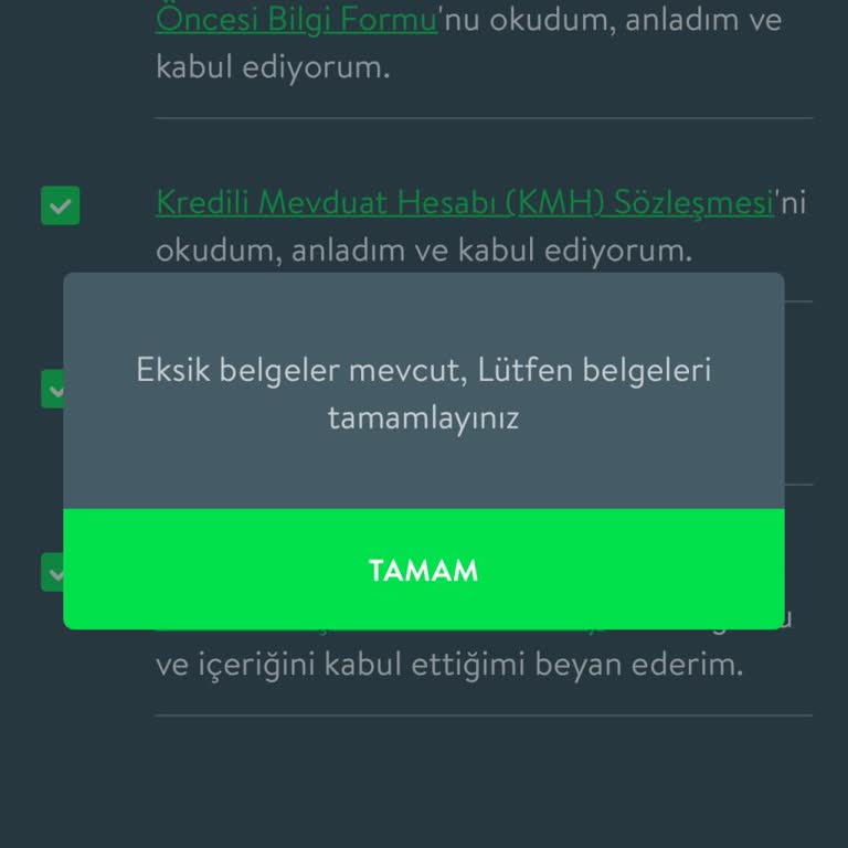 TEB KMH Eksik Belge Tamamlanamıyor Sorunu