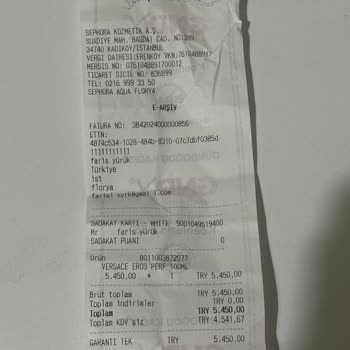 Versace Eros Parfüm Sahte