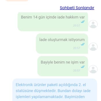 Çiçeksepeti.com İade Hakkımızı Kullanmamızı Engelliyor