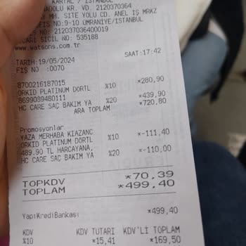 Watsons Kasa Ve Reyondaki Fiyat Farkı