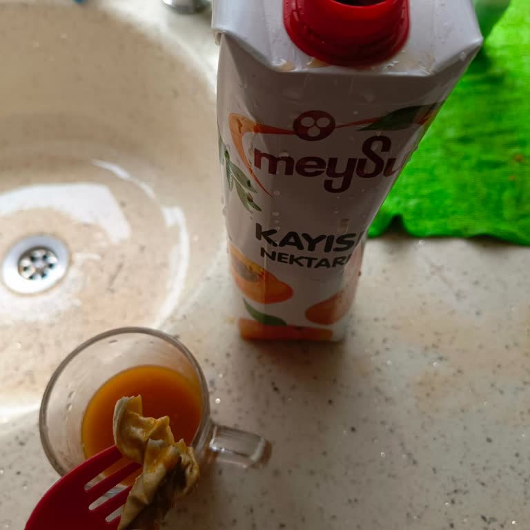 Meysu 1 Litre Kayısı Suyunun İçinden Karton Çıktı.
