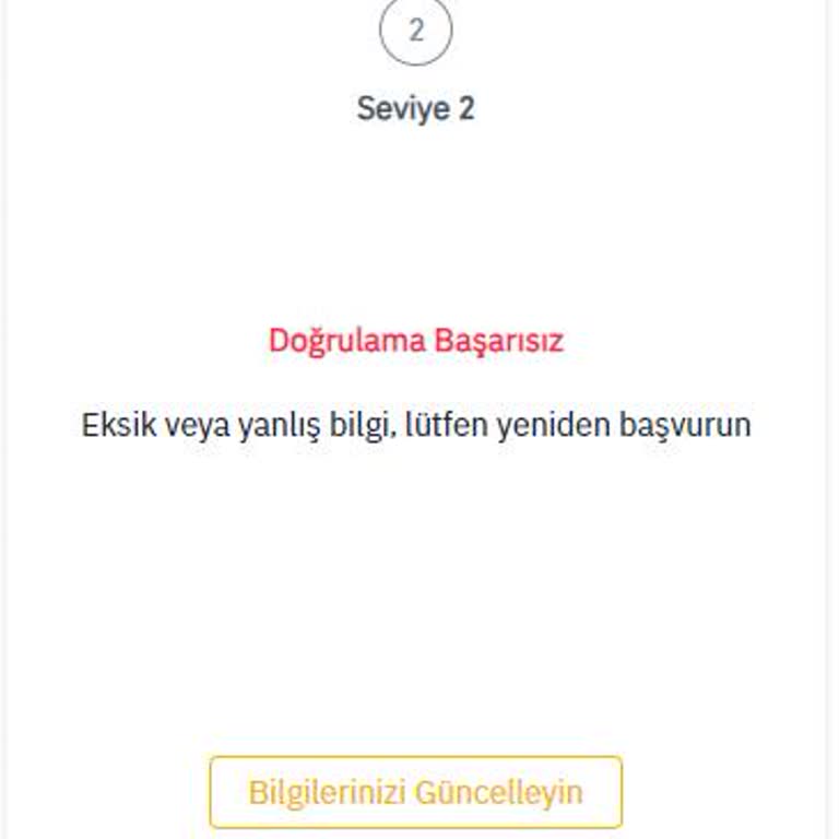 Binance Kimlik Doğrulamama Sorunu