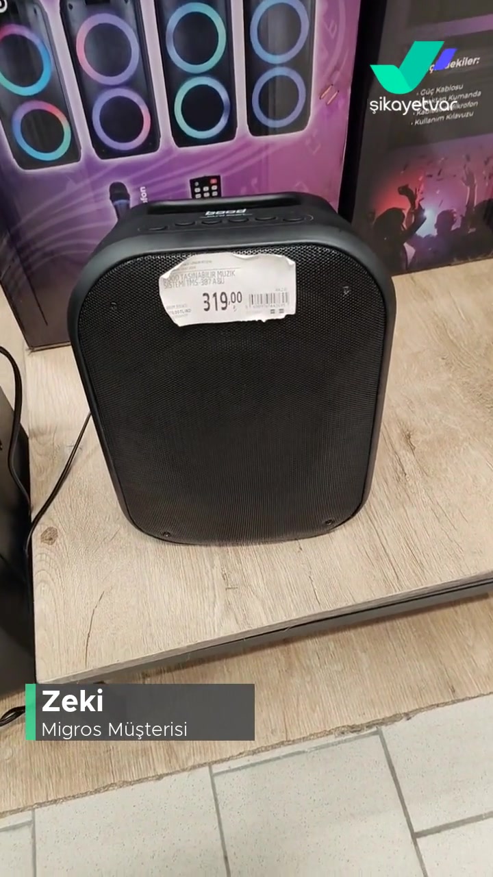 Migros Ses Bombası Ürün Şikayeti! videonun kapak resmi