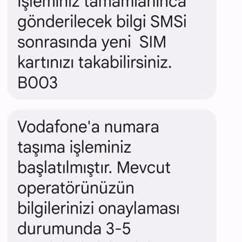 Vodafone Numara Taşıma Hattımın Aktivasyonu Gerçekleşmiyor