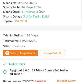 Trendyol Express Kargomu Teslim Almadım