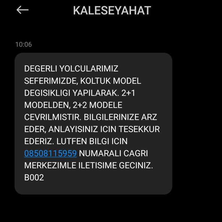 Kale Seyahat Teknik Arıza Bahanesi İle Sıkış Sıkış Seyahat Etmek Zorunda Bırakıldım