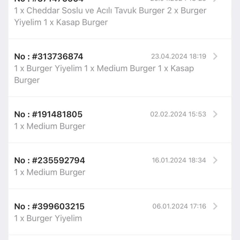 Burger Yiyelim Online Sipariş Puan Yüklenme Sorunu