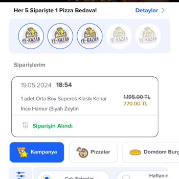 Domino's 5 Dakikalık Yolu Gelemedi.