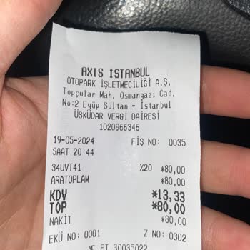 Axis İstanbul Otopark Ücreti