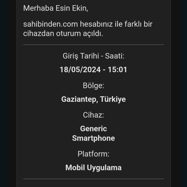 Sahibinden.com Güvenlik Açığı