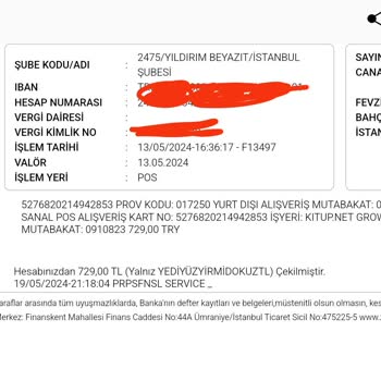 Kitup Hesabımdan Haberim Olmadan Yüklü Miktarda Üyelik Ücreti Kesilmiş