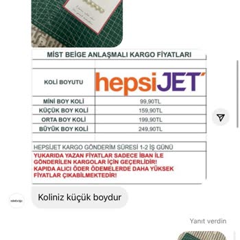 Mistbeige Siparişim Elime Ulaşmadı