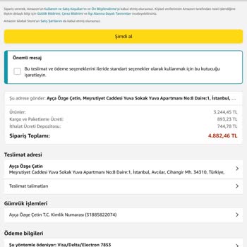 Amazon.com.tr Hüküm Ve Koşullara Uymuyor Hak İhlali Yapıyor!