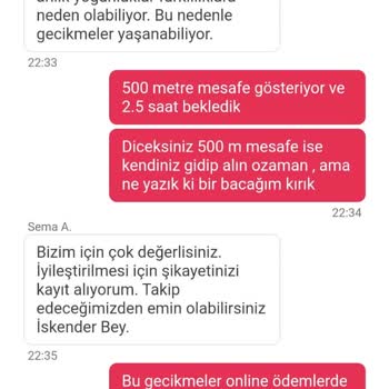 Yemeksepeti Yemek Sepetinin Sipariş Gecikmeleri